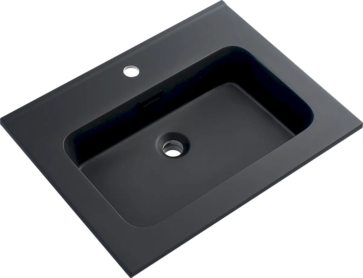 LH-B600 Modern Rectangular Polymarble Vanity Basin