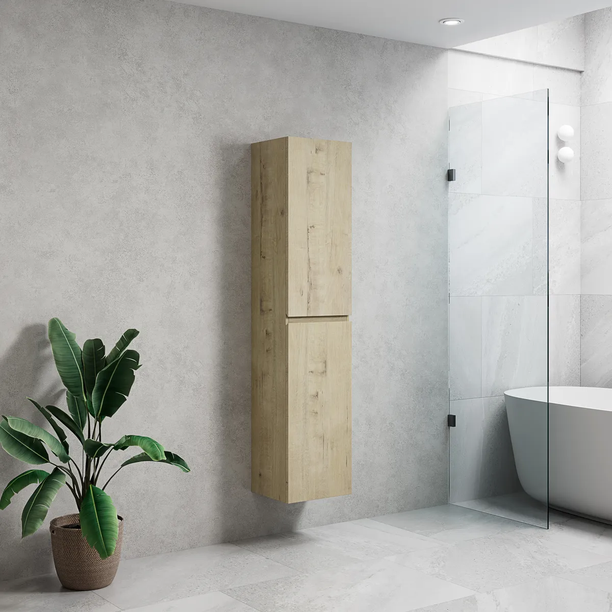 ROMA Wall-Mounted Tall Column - 45° Cut-Edge Handle
