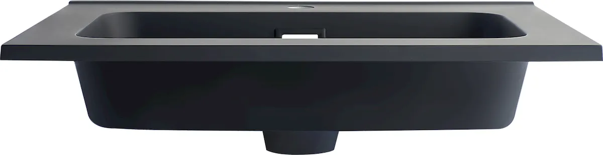 LH-B600 Modern Rectangular Polymarble Vanity Basin - gallery view 3