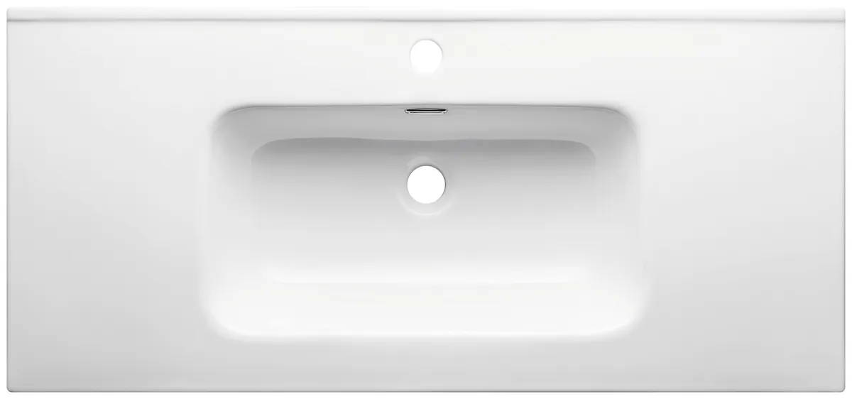 LH-CR1000 Rounded Intergrated Ceramic Vanity Basin(Bathroom Sink with Countertop)