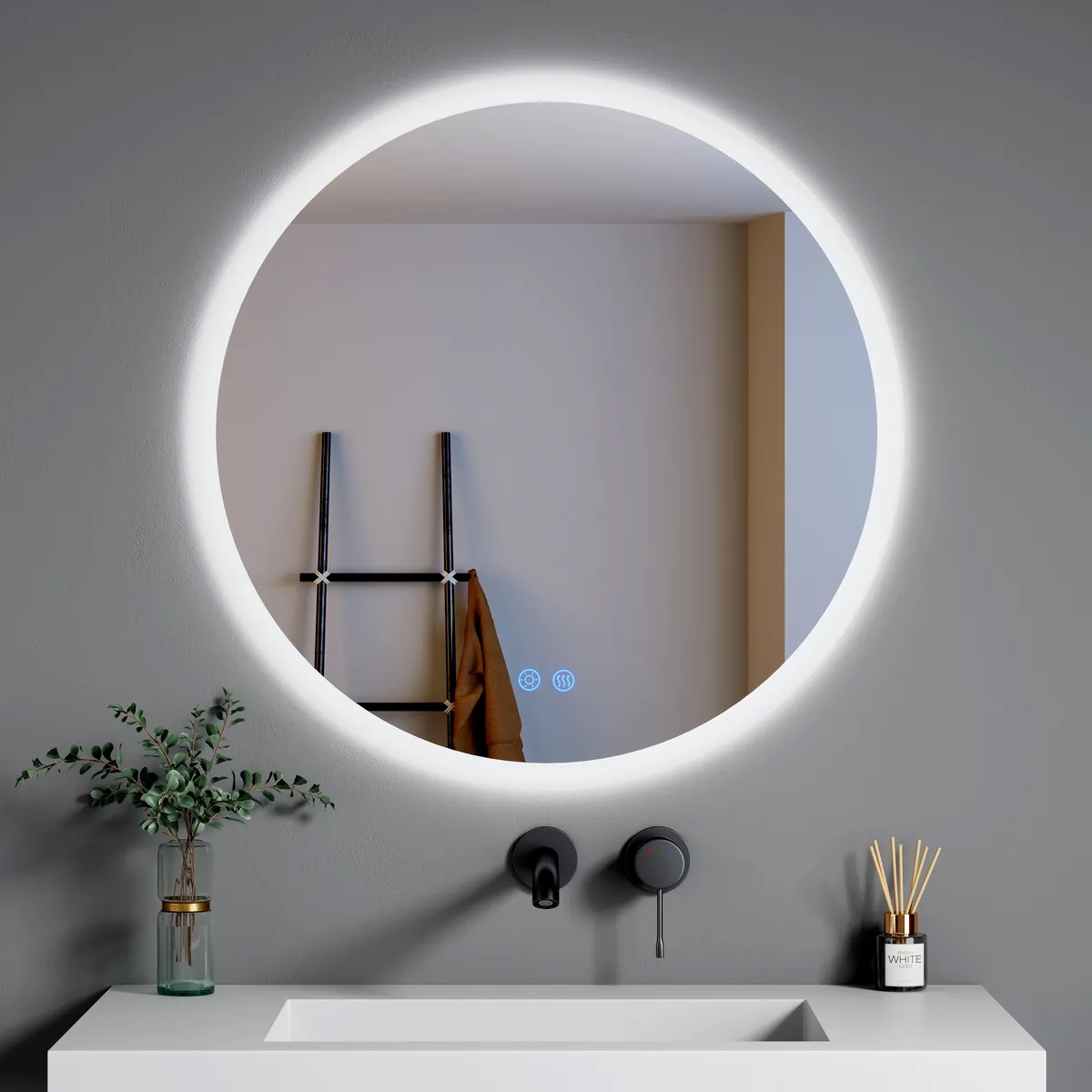 LM-R02 Round Front-lit Bathroom LED Mirror